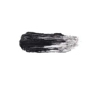 muestra de textura negra de máscara de pestañas Ruby Rose.