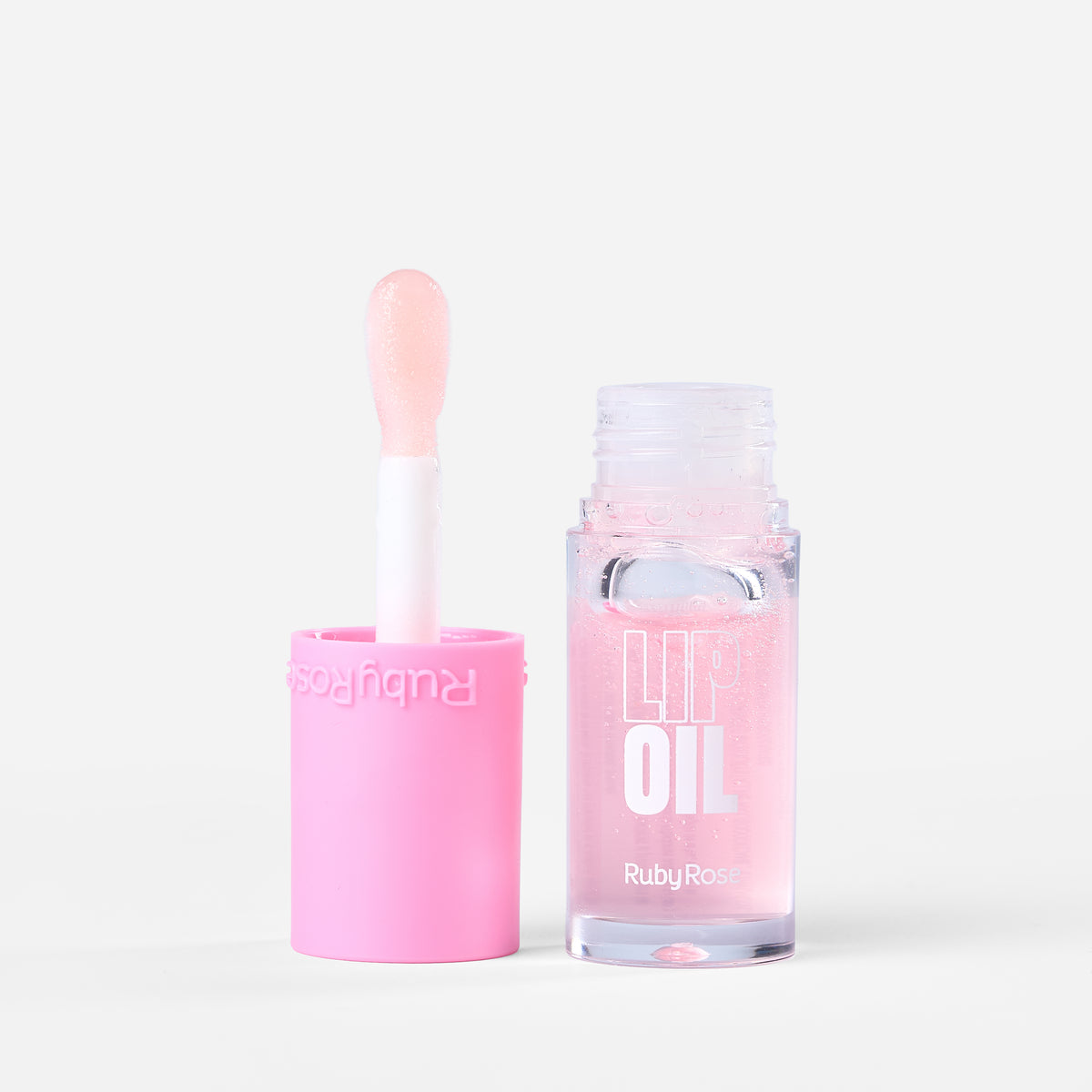 Lip Oil Ruby Rose tono fresa con aplicador.