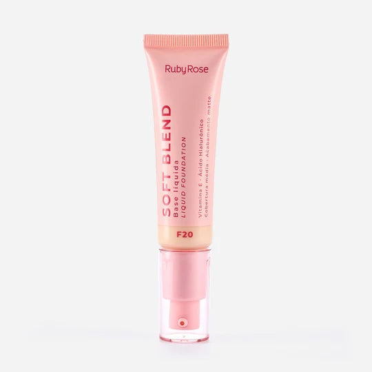 Base líquida Soft Blend Ruby Rose tono F20