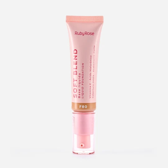 Base líquida Soft Blend Ruby Rose tono F80