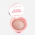 Iluminador compacto Ruby Rose Crystal Glow tono Pink Champagne, abierto.
